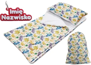 Śpiworek do Przedszkola z Imieniem Personalizowany 140x75  Dinozaury