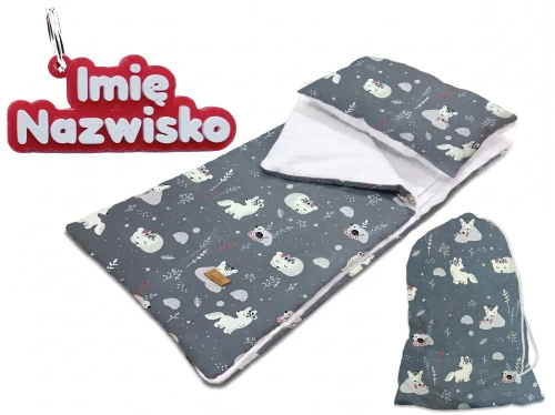 Śpiworek niebieski las zawieszka.webp