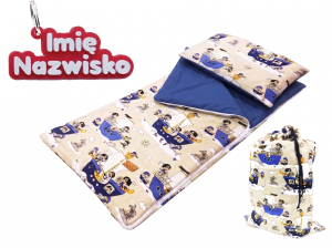 Śpiworek Przedszkolaka Personalizowany z Imieniem 140x75 Piraci